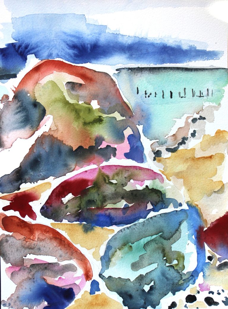 Vitt (2025), Aquarell, 32 x 24 cm